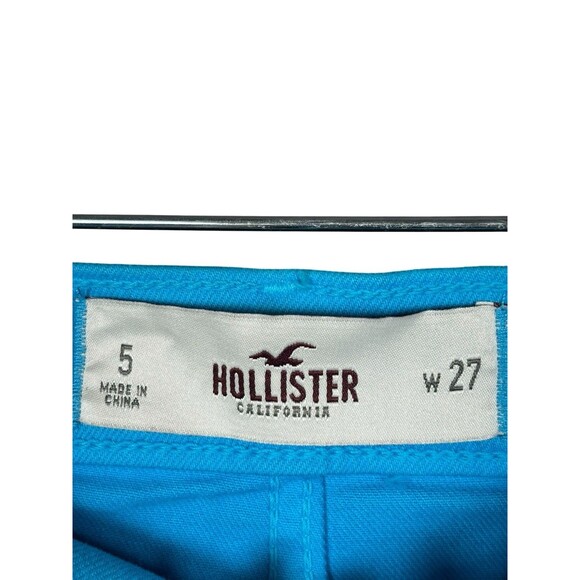 NWT Hollister Ombre‎ Blue Aqua Cutoff Shorts Size 5 W27 Deadstock Y2K - Picture 3 of 7